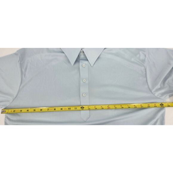 NWOT Collars and Co The Dress Collar Polo Short Sleeve Blue Size XL - Picture 6 of 7